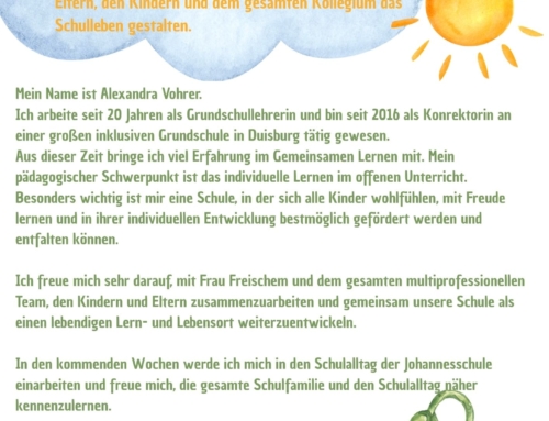 Vorstellung der neuen Schulleitung: Alexandra Vohrer